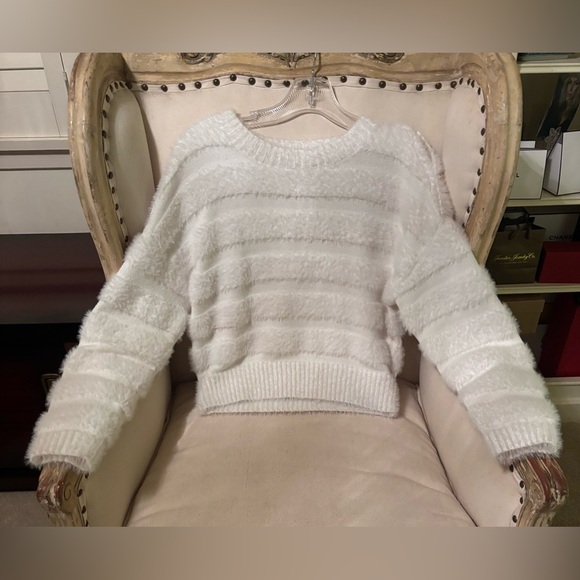 Milly fuzzy stripes snow bunny sweater - Picture 10 of 15